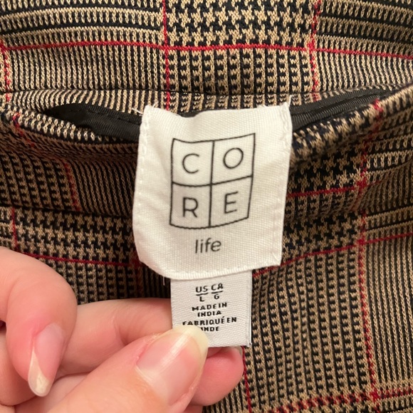 NWOT Core Life Plaid Trousers - Picture 4 of 5
